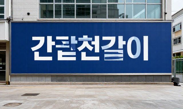 간판천갈이 관련 이미지 - 노후 건물의 가치를 살리는 간판천갈이, 단순히 겉면만 바꾸는 작업이 아닌 이유